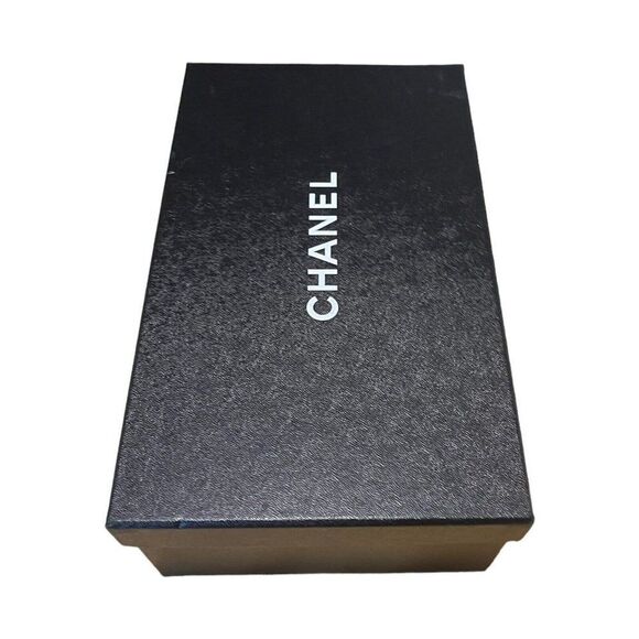 Authentic Chanel Small Medium Shoe Box Storage Gift Set Tissue Paper 11.75x7x4 - Picture 5 of 11